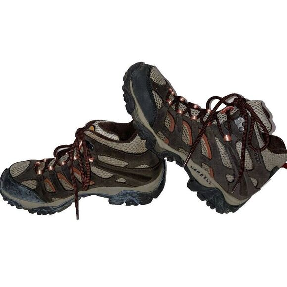 Merrell Moab Bungee Cord Women’s J88790 Brown Ankle Hiking Boots Size 8.5 trail - Picture 2 of 12